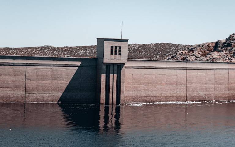 Image of a dam structure