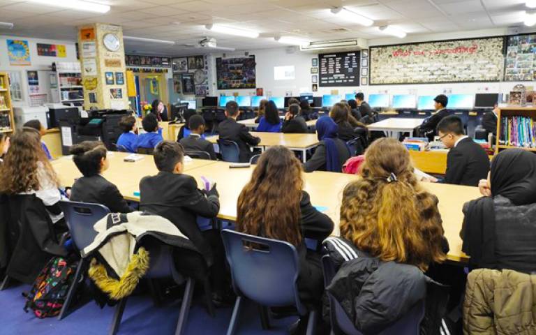 Students in classroom at St Augustine's school