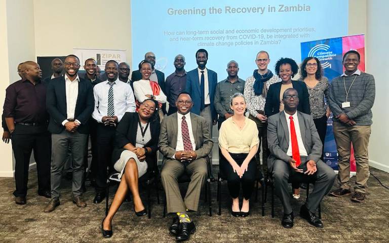 Group photo from Zambia's Green Growth Strategy workshop 
