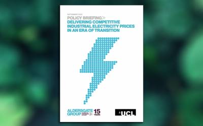 Report cover for Delivering Competitive Industrial Electricity Prices in an Era of Transition 