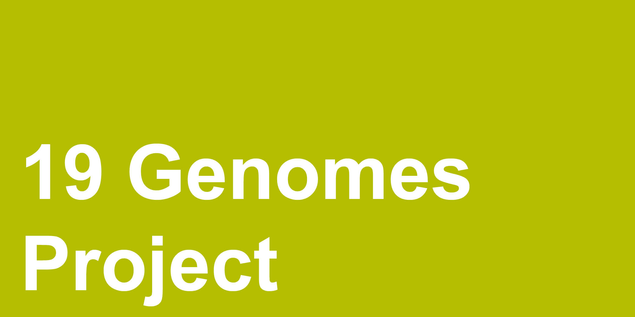 19 Genomes Project