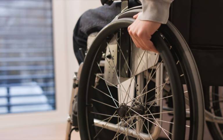 image of a wheelchair user