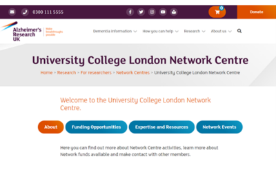 university college London alzheimer's uk website