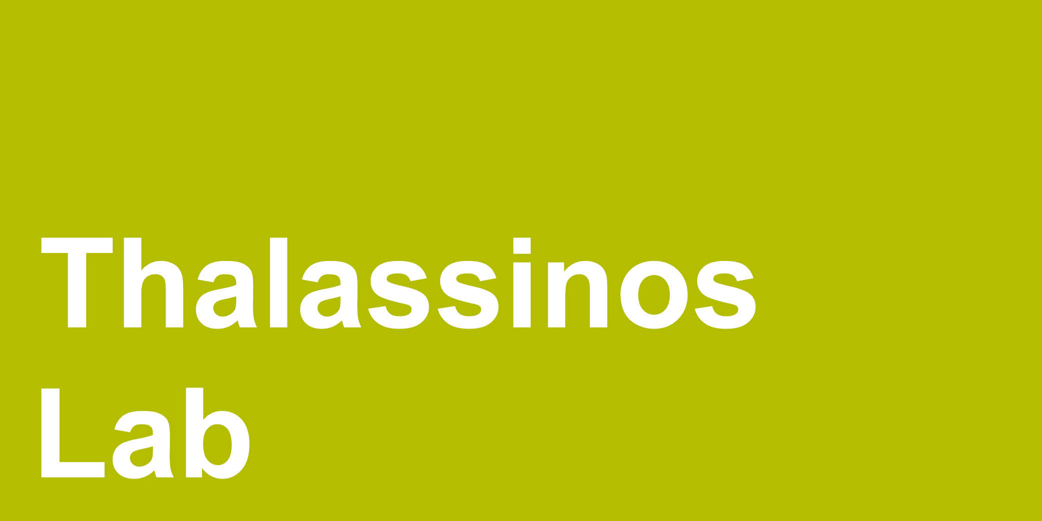 Thalassinos Lab