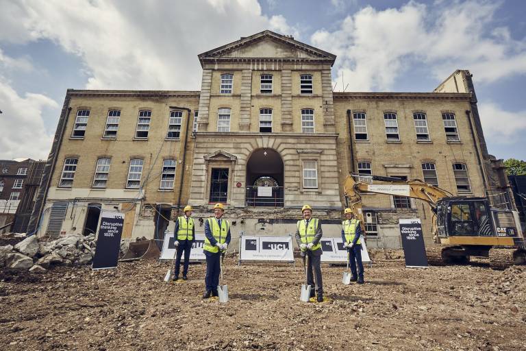Breaking ground at the new facility for UCL Neuroscience