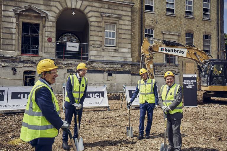 ground breaking of new UCL Neuroscience facility