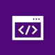 icon website - purple square