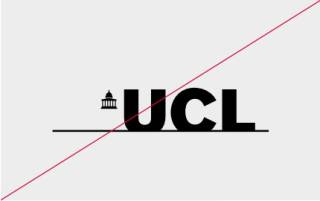 UCL logo - Don't add a line below