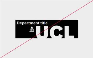 UCL logo - Don't write inside the logo