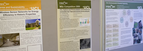 Image of posters at the Bridging the Gaps Final Event