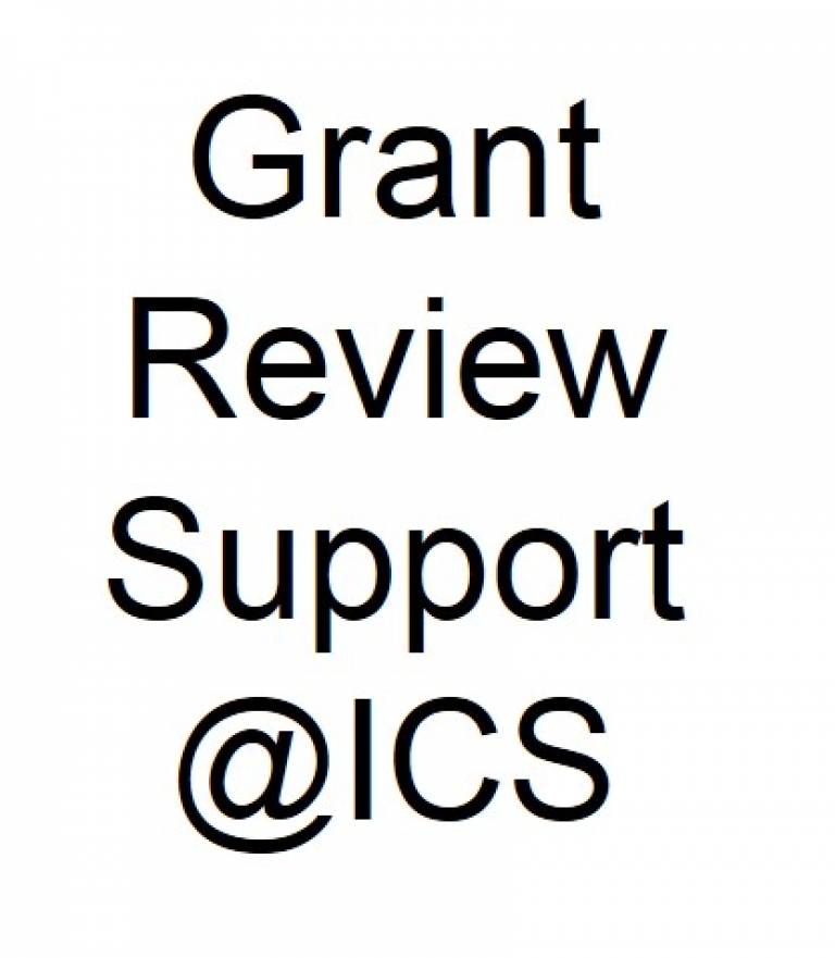Grant Review Support at ICS