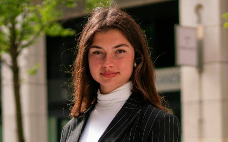 A portrait image of UCL student Camilla Mina.