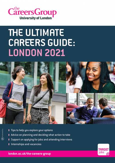 Decorative - The front cover of The Ultimate Careers Guide