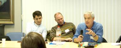 The Centre for Applied Archaeology representatives participate in a roundtable discussion