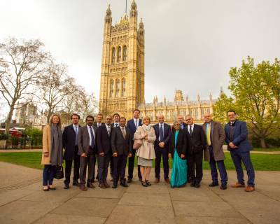 ICGNMD PIs outside Palace of Westminster