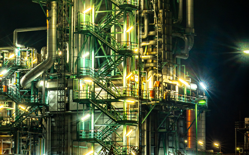 Image of a chemical plant - Photo by Patrick Schätz on Unsplash
