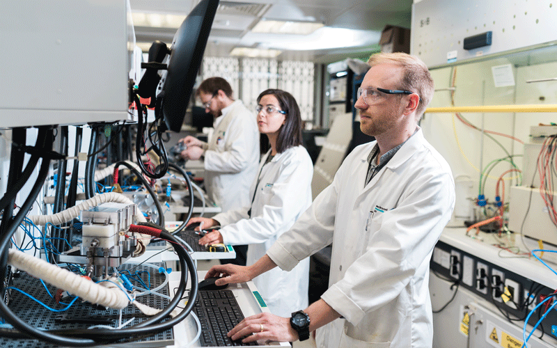 Image of researchers in the EIL lab