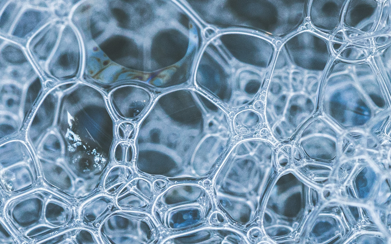 Macro shot of bubbles in a pan - Photo by John Thomas on Unsplash
