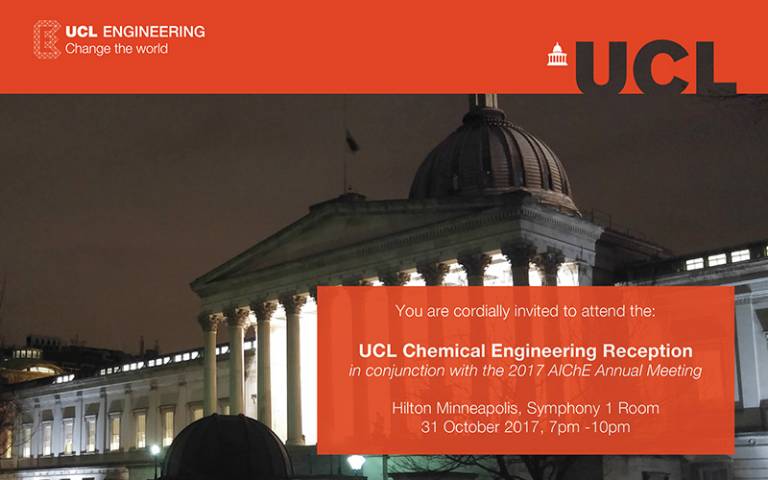 UCL Chemeng AiChE Reception Invite image