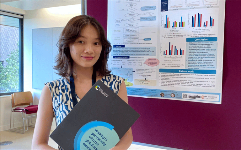 Image of PhD student Wenyao Lyu at at the 6th Machine Learning and AI in (Bio)Chemical Engineering conference