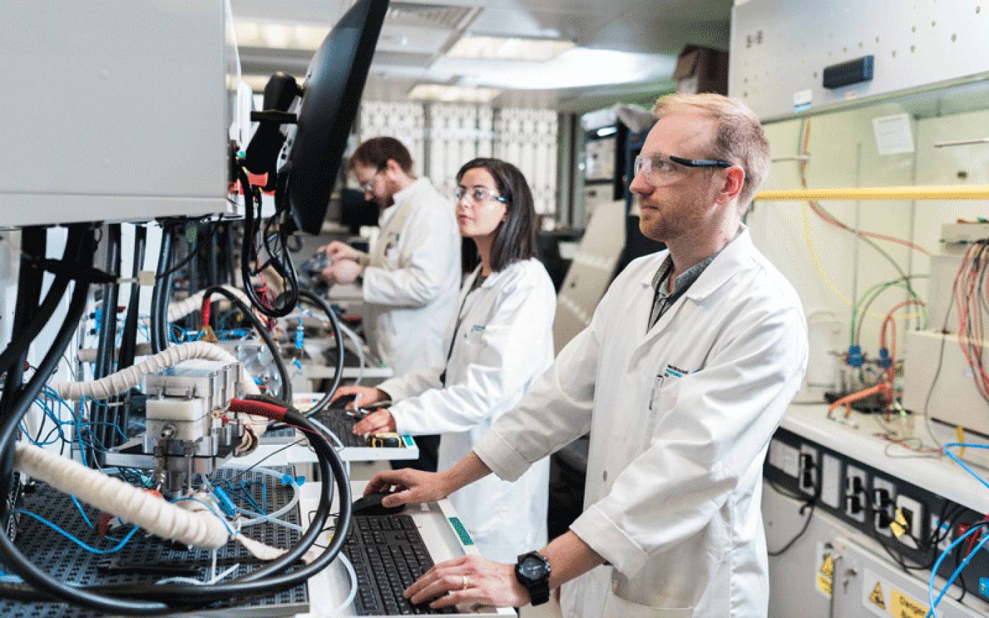 Image of researchers in the lab