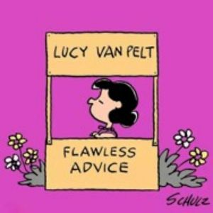 Cartoon picture of Lucy offering advice