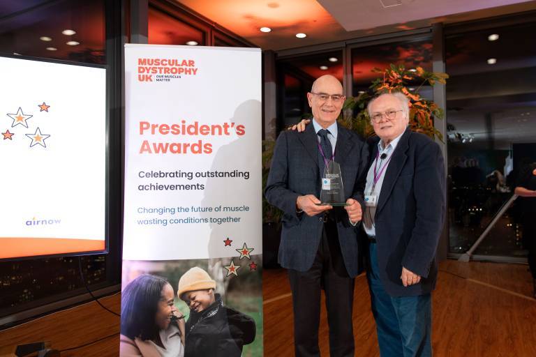 Professor Francesco Muntoni wins Muscular Dystrophy UK President’s Award