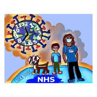 Participant Designed Image of Child, Nurse, and Dog