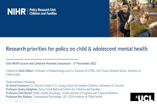 Research priorities for policy on child and adolescent mental health