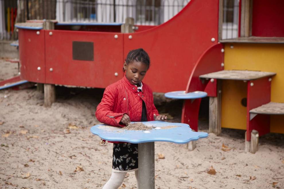 Image showing girl in play area