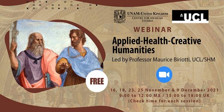 Applied-Health-Creative Humanities webinars