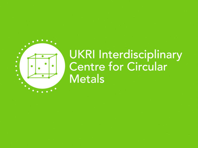 Green logo for UKRI Interdisciplinary Centre for Circular Metals