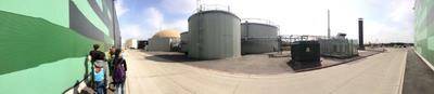 Biogas site wide angle view