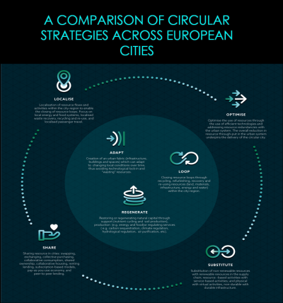 A comparison of circular strategies across European cities