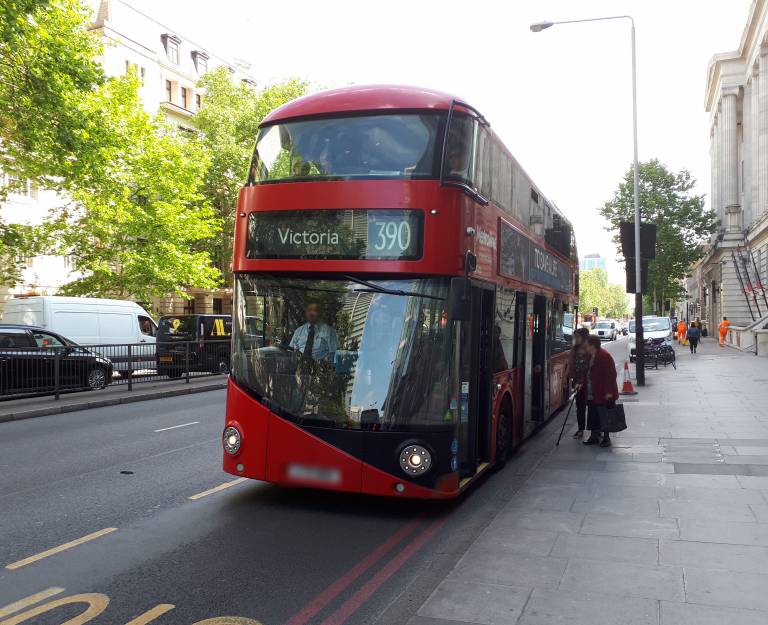 A picture of a London double-decker bus 