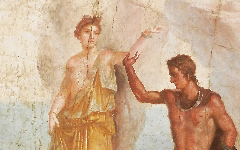 Fresco of Perseus, Naples Museum