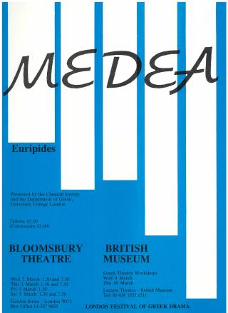 1988 Medea British Museum Poster 