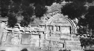 Aerial view of the fourth/third century B.C. theatre at Thouria