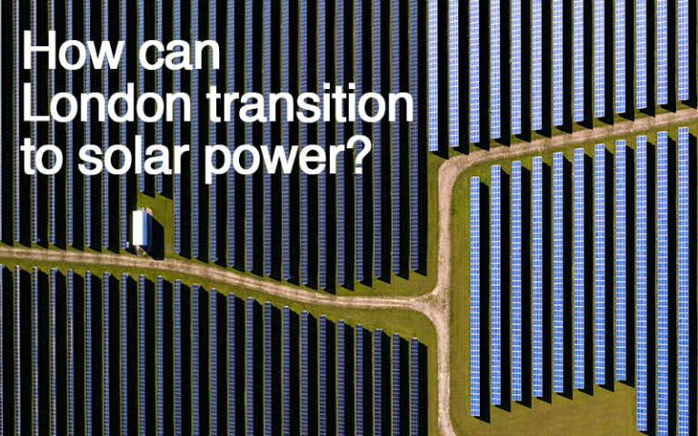 How can London transition to solar power?