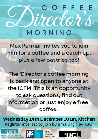 Poster for Director's Coffee Morning