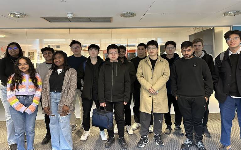 UCL Computer Science IXN red cross teams 2023: group image of students