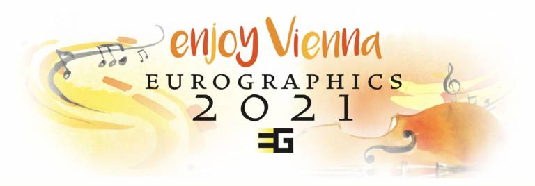 Graphic advertising Eurographics 2021 conference in Vienna