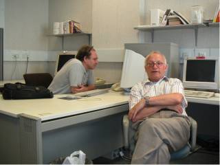Professor Peter Kirstein and Jon Crowcroft
