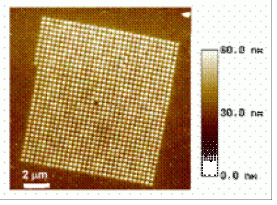 Structure created by optical nanolithography