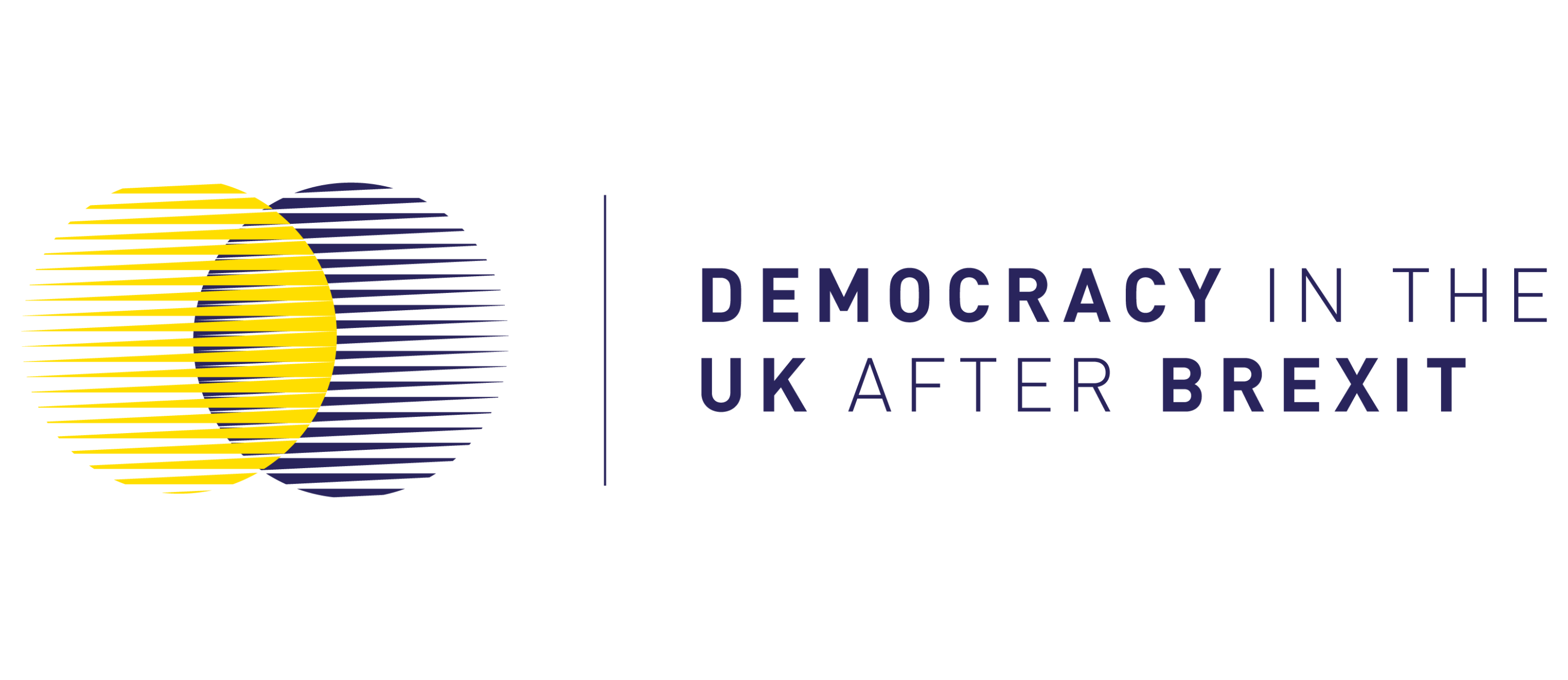 Logo reading Democracy in the UK after Brexit