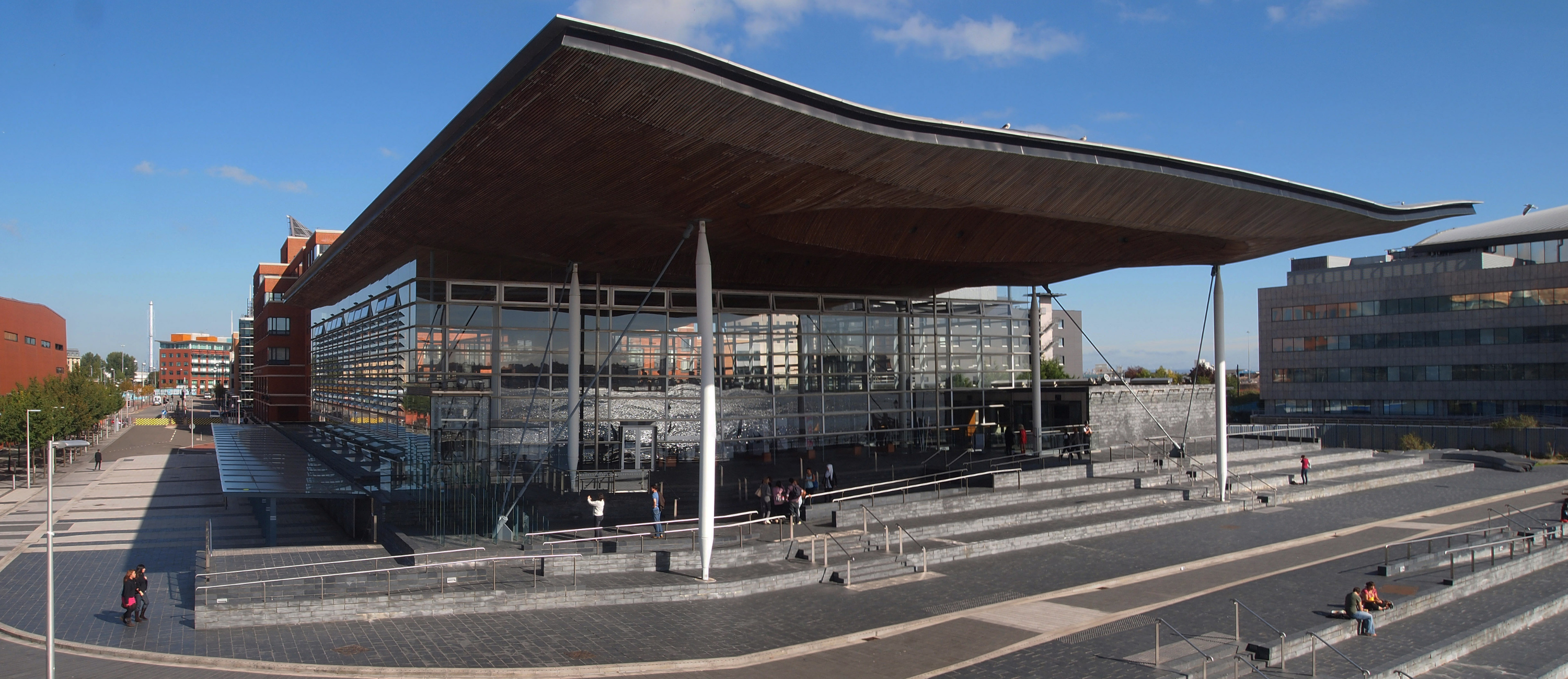 The front of the Senedd
