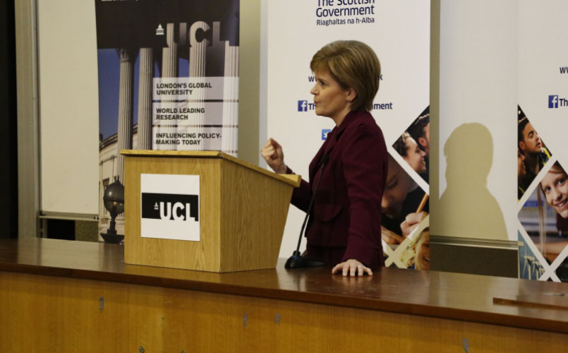 Nicola Sturgeon at UCL