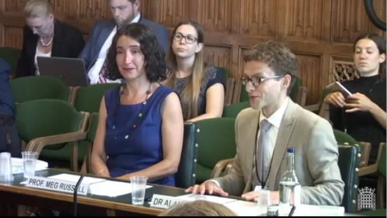 Meg Russell and Alan Renwick give evidence to PACAC