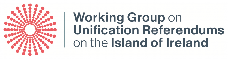 Working group on unifications referendums on the island of Ireland logo