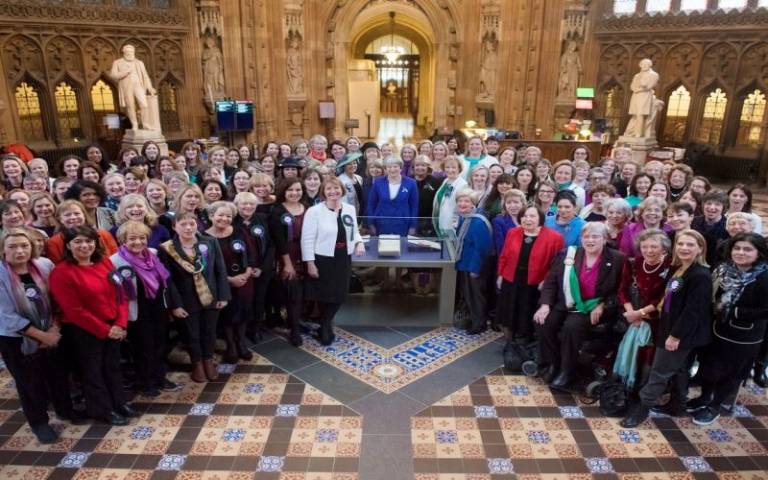 Women in parliament. 100 years anniversary of womens' enfranchisement 